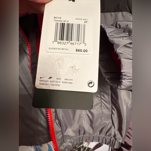 Nike Boy’s Fleece Lined Hooded Jacket NWT - Picture 8 of 10